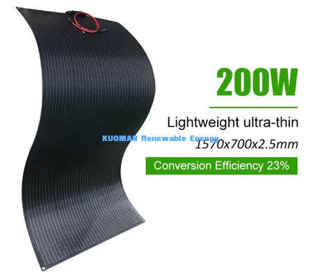ऑफ-ग्रिड रहने के लिए टिकाऊ 200W लचीला सौर पैनल