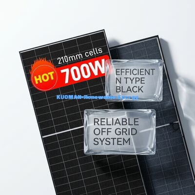 700W मोनोक्रिस्टलीय सौर पैनल IP65 मौसम प्रतिरोधी पीवी मॉड्यूल 1722x1134x30mm