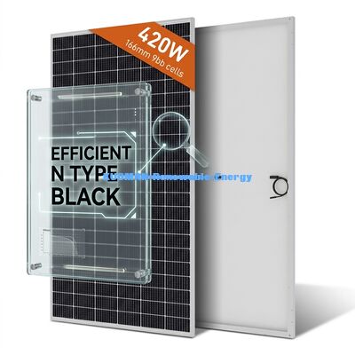 उच्च दक्षता के लिए एनोडाइज्ड एल्यूमीनियम फ्रेम के साथ 300W-400W मोनोक्रिस्टलीय सौर ऊर्जा पैनल