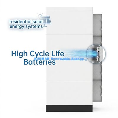केएम न्यू पावर 51.2V 400Ah स्टैकेबल LiFePO4 बैटरी रियल टाइम मॉनिटरिंग के साथ होम एनर्जी स्टोरेज के लिए