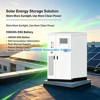 107.52KWh एकीकृत ईएसएस ऊर्जा भंडारण कैबिनेट पीवी 50KWp इनपुट वाणिज्यिक भवन बिजली अनुकूलन के लिए
