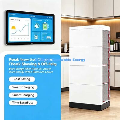 30.72kWh मैक्स स्टैकेबल LiFePO4 बैटरी 10-वर्षीय सपोर्ट होम सोलर प्रोजेक्ट के लिए