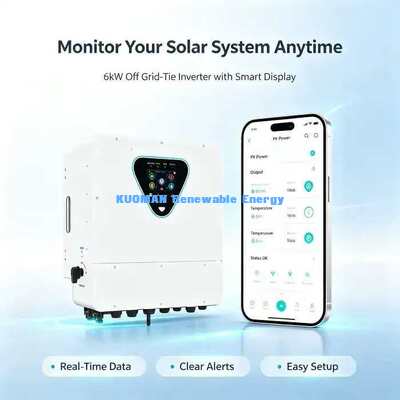 ऑफ ग्रिड टाई 6000W सोलर हाइब्रिड इन्वर्टर बैटरी चार्जर होम सोलर सिस्टम के लिए