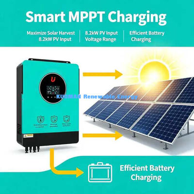 8200W हाइब्रिड सोलर इन्वर्टर सर्ज पावर 16400W 50/60Hz ऑटो फ्रीक्वेंसी एडाप्ट