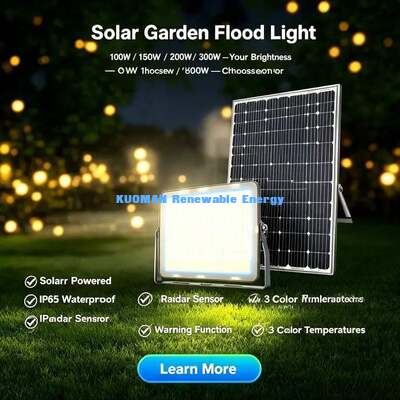 6500K डेलाइट सौर आँगन प्रकाश IP65 जलरोधक ऑटो सेंसर Yard Walkway LED Light