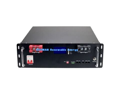 KM 48V 100Ah LiFePO4 बैटरी रैक मॉड्यूल गहरे चक्र 8000 बार