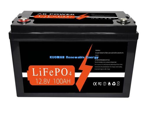 12V 100Ah 1280Wh लिथियम बैटरी डीप साइकिल, एनर्जी स्टोरेज और गोल्फ कार्ट पावर के लिए 8000 साइकिल लाइफ के साथ