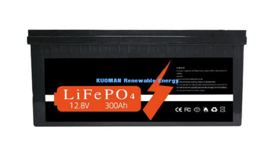 ऊर्जा भंडारण के लिए 3840Wh ऊर्जा और 8000 चक्र जीवन के साथ अनुकूलित 12V 300Ah लिथियम बैटरी