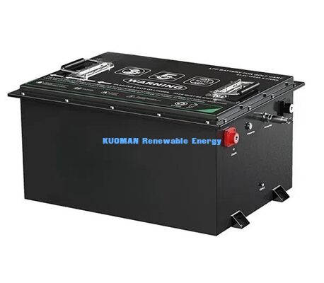 36V LiFePO4 गोल्फ कार्ट बैटरी 8000 चक्रों के साथ, 50Ah-150Ah क्षमता और कॉम्पैक्ट 385*338*245mm आयाम