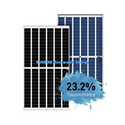 फ्रेमलेस ग्लास 540W 550W मोनो पर्क सोलर पैनल