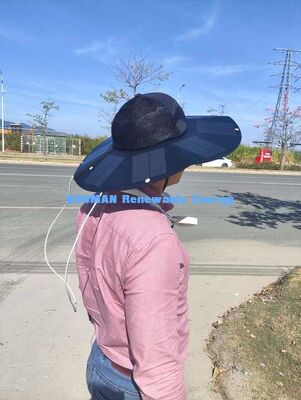 KM New Folding Portable Rechargeable Solar Cap