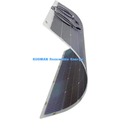 360 डिग्री मोड़ने योग्य बाईफेशियल फ्लेक्सिबल सोलर पैनल 200W IP68 वाटरप्रूफ कार्बन फाइबर के साथ