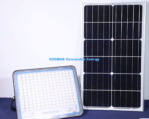 IP65 वाटरप्रूफ 15000LM आउटडोर सुरक्षा के लिए मोशन सेंसर के साथ हाई ल्यूमेन सोलर फ्लड लाइट