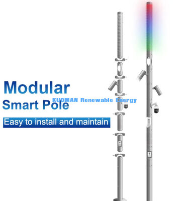 आउटडोर स्मार्ट सोलर वाईफाई सिटी सेंसर इंटेलिजेंट स्ट्रीट लाइट पोल
