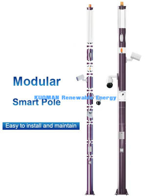 स्मार्ट सिस्टम कंट्रोल एलईडी सेक्रीन आउटडोर लाइटिंग पोल स्मार्ट रिमोट लाइट्स पोल