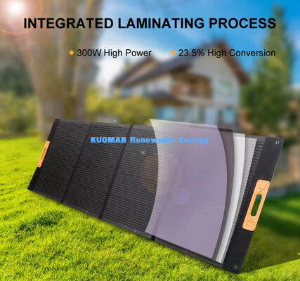 मल्टी-पोर्ट सोलर चार्जर 300W 100% ग्रीन सोलर पावर बेंडेबल फोल्डिंग पोर्टेबल सोलर पैनल