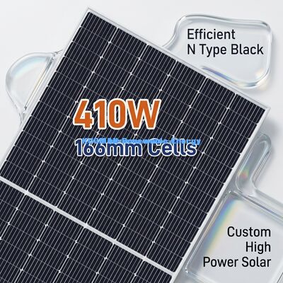उच्च दक्षता के लिए एनोडाइज्ड एल्यूमीनियम फ्रेम के साथ 300W-400W मोनोक्रिस्टलीय सौर ऊर्जा पैनल