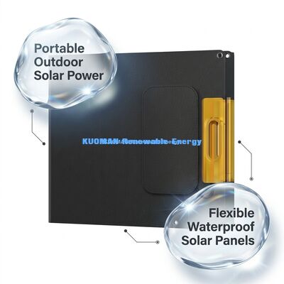 200W IP68 वाटरप्रूफ 360° मोड़ने योग्य पोर्टेबल फोल्डिंग सोलर पैनल आपातकालीन ऊर्जा आपूर्ति के लिए