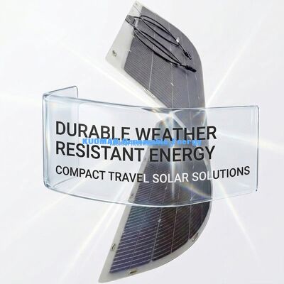 360 डिग्री मोड़ने योग्य बाईफेशियल फ्लेक्सिबल सोलर पैनल 200W IP68 वाटरप्रूफ कार्बन फाइबर के साथ