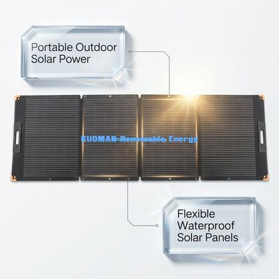 300‑400W फोल्डेबल पोर्टेबल सोलर चार्जर पैनल, आउटडोर और घरेलू बैकअप के लिए ऑफ-ग्रिड सोलर पावर