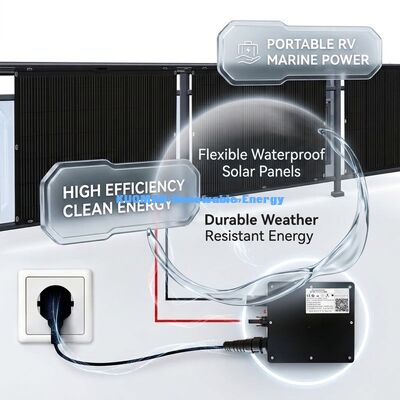 200W उच्च दक्षता वाला लचीला सौर पैनल नवीकरणीय स्वच्छ ऊर्जा के लिए