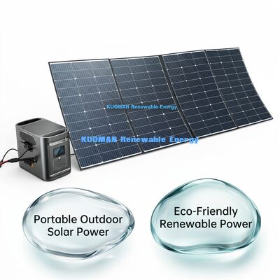 आउटडोर कैम्पिंग के लिए 400W पोर्टेबल सोलर पैनल फोल्डेबल IP68 वाटरप्रूफ सोलर चार्जर