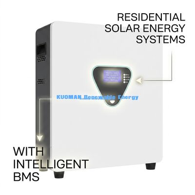 घर भंडारण और सौर हाइब्रिड सिस्टम के लिए 6000 साइकल और 48V 200Ah वाली वॉल-माउंटेड LiFePO4 बैटरी