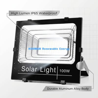 120Lm/W उच्च ल्यूमेन सोलर फ्लड लाइट IP65 वाटरप्रूफ और 50W-300W आउटपुट के साथ आउटडोर पार्किंग के लिए