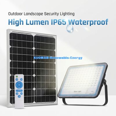 IP65 वाटरप्रूफ 15000LM आउटडोर सुरक्षा के लिए मोशन सेंसर के साथ हाई ल्यूमेन सोलर फ्लड लाइट