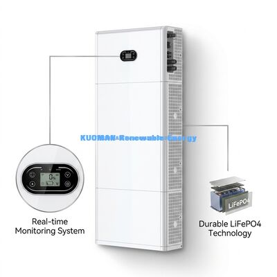पर्यावरण के अनुकूल स्टैकेबल LiFePO4 बैटरी 51.2V 400Ah 10 साल की वारंटी के साथ घरेलू ऊर्जा भंडारण के लिए