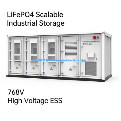 215KWh वाणिज्यिक ईएसएस बैटरी लिथियम-आयन ऊर्जा भंडारण प्रणाली 10,000 चक्रों के साथ