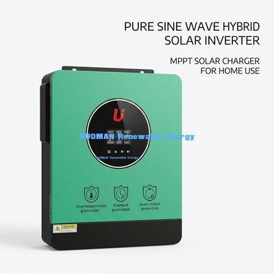 घर और ग्रिड टाई सिस्टम के लिए उच्च दक्षता 4.2KW/6.2KW एकल चरण हाइब्रिड सौर इन्वर्टर