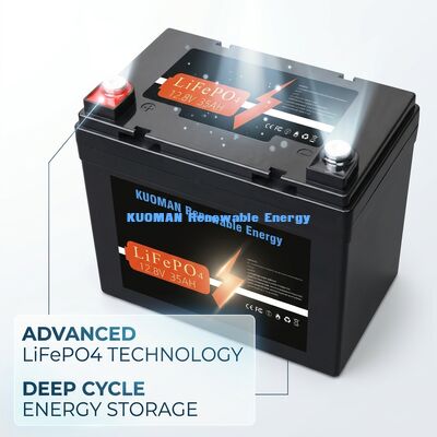448Wh 12V 30Ah लिथियम बैटरी डीप साइकिल LiFePO4 बैटरी ऊर्जा भंडारण के लिए