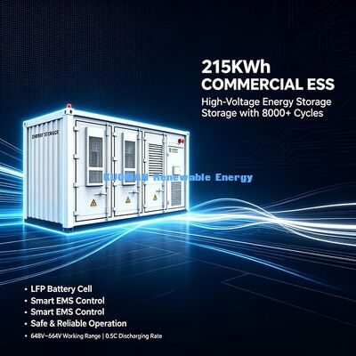500kWh/1MWh/2MWh कंटेनर ESS∙ सौर परियोजनाओं के लिए लंबी चक्र लिथियम ऊर्जा भंडारण