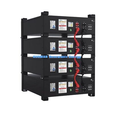 51.2V स्टैकेबल LiFePO4 बैटरी 10.24kWh–30.72kWh | होम सोलर एनर्जी स्टोरेज 10 साल की वारंटी