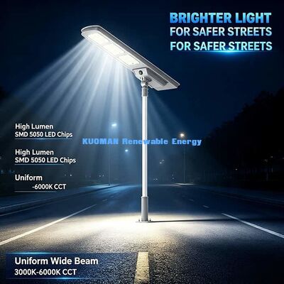Energy Saving All In One Solar Street Light 40W SMD5050 LED Solar Lamp No Electricity Cost