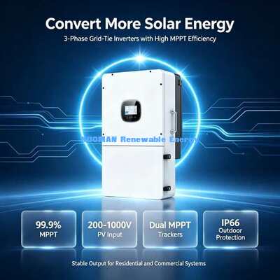 3 MPPT तीन चरण सौर इन्वर्टर अधिकतम पीवी वोल्टेज 600V ऑफ ग्रिड सौर पावर इन्वर्टर