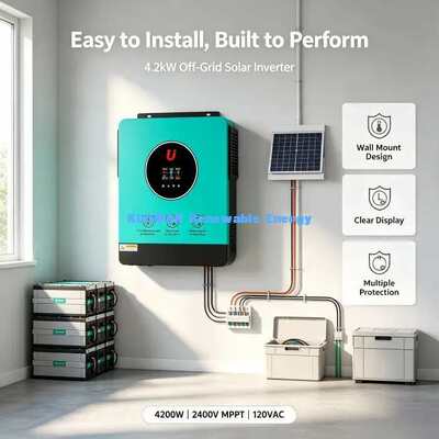 BSSI-V-GN4200 4200W हाइब्रिड सोलर इन्वर्टर ऑफ-ग्रिड और ग्रिड-टाई डुअल मोड