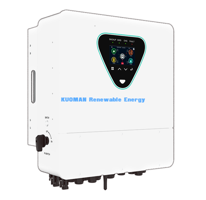 98% उच्च दक्षता 6KW हाइब्रिड सौर इन्वर्टर 50-450VDC पीवी इनपुट IP65 रेटेड