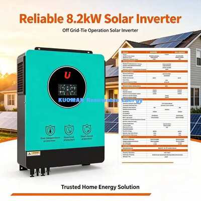 ऑफ ग्रिड ग्रिड-टाई 8.2kW सौर इन्वर्टर घर के लिए आवासीय सौर ऊर्जा भंडारण