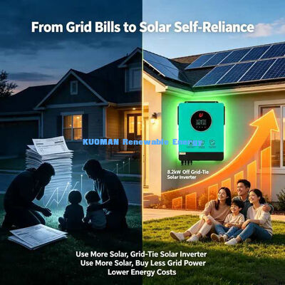 8.2KW द्विदिश ग्रिड टाई सौर इन्वर्टर अधिकतम पीवी इनपुट 5400W+5400W डुअल MPPT
