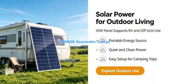 50W उच्च दक्षता सौर पैनल 700V सिस्टम वोल्टेज रेटिंग सुरक्षित ऑफ-ग्रिड पावर